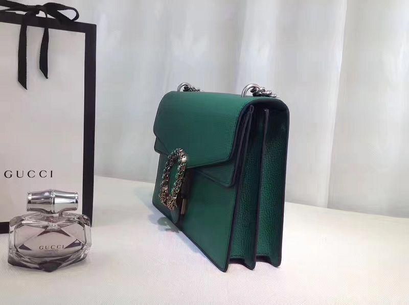 #403348 G*u*i 2018 premium original leather dionysus gg small shoulder bag-green