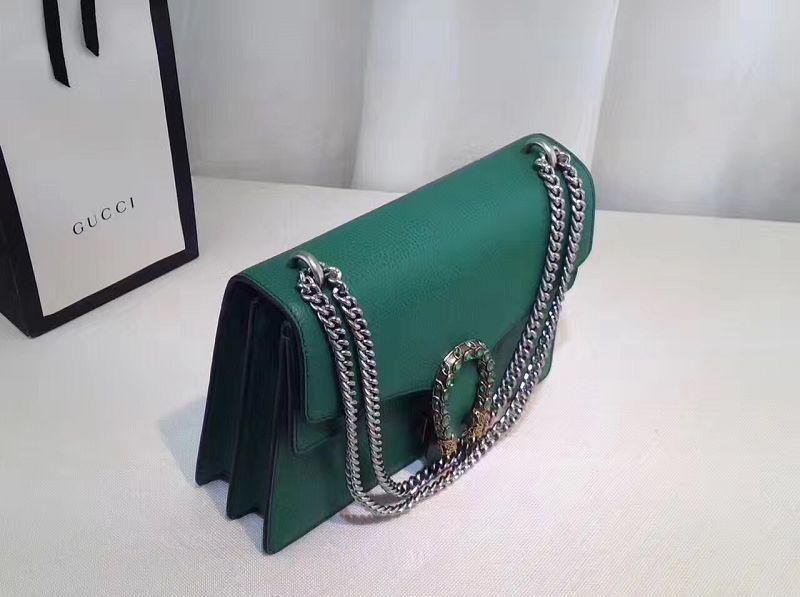 #403348 G*u*i 2018 premium original leather dionysus gg small shoulder bag-green