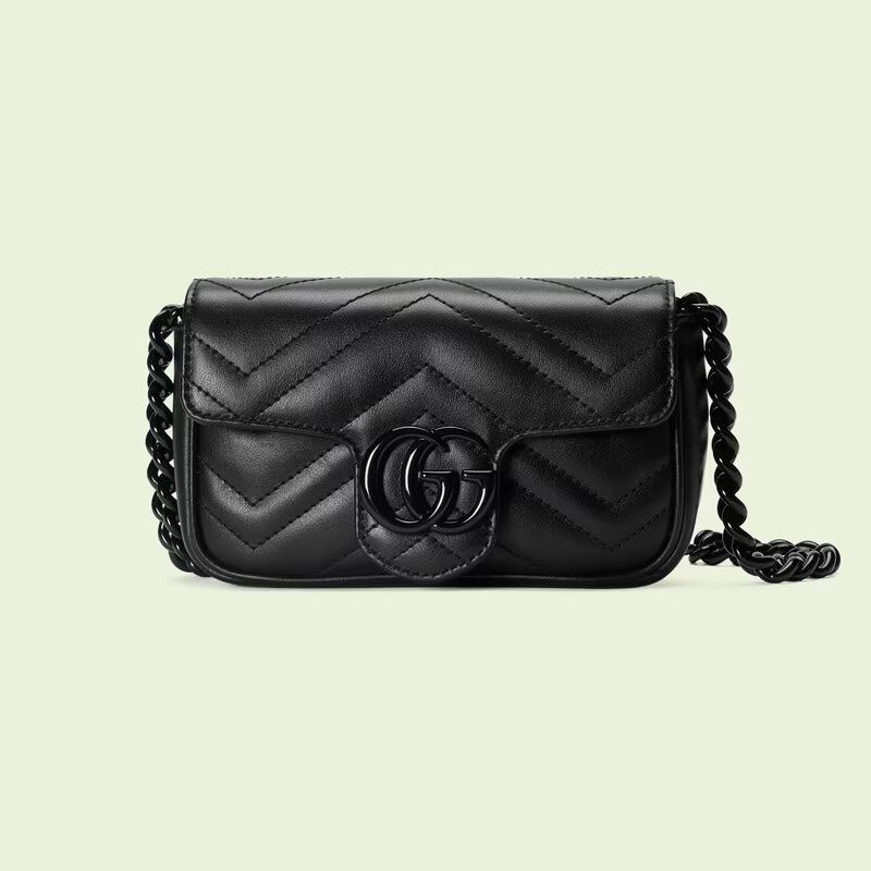 #476432 G*u*i gg marmont belt bag-black