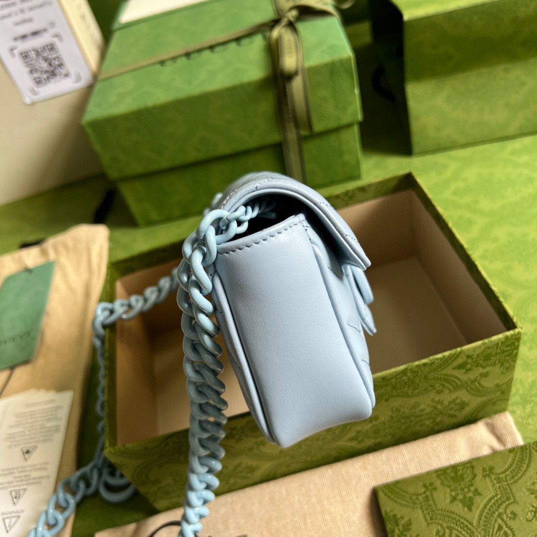 #476432 G*u*i gg marmont belt bag-blue
