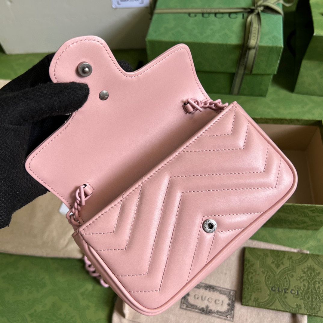 #476432 G*u*i gg marmont belt bag-pink