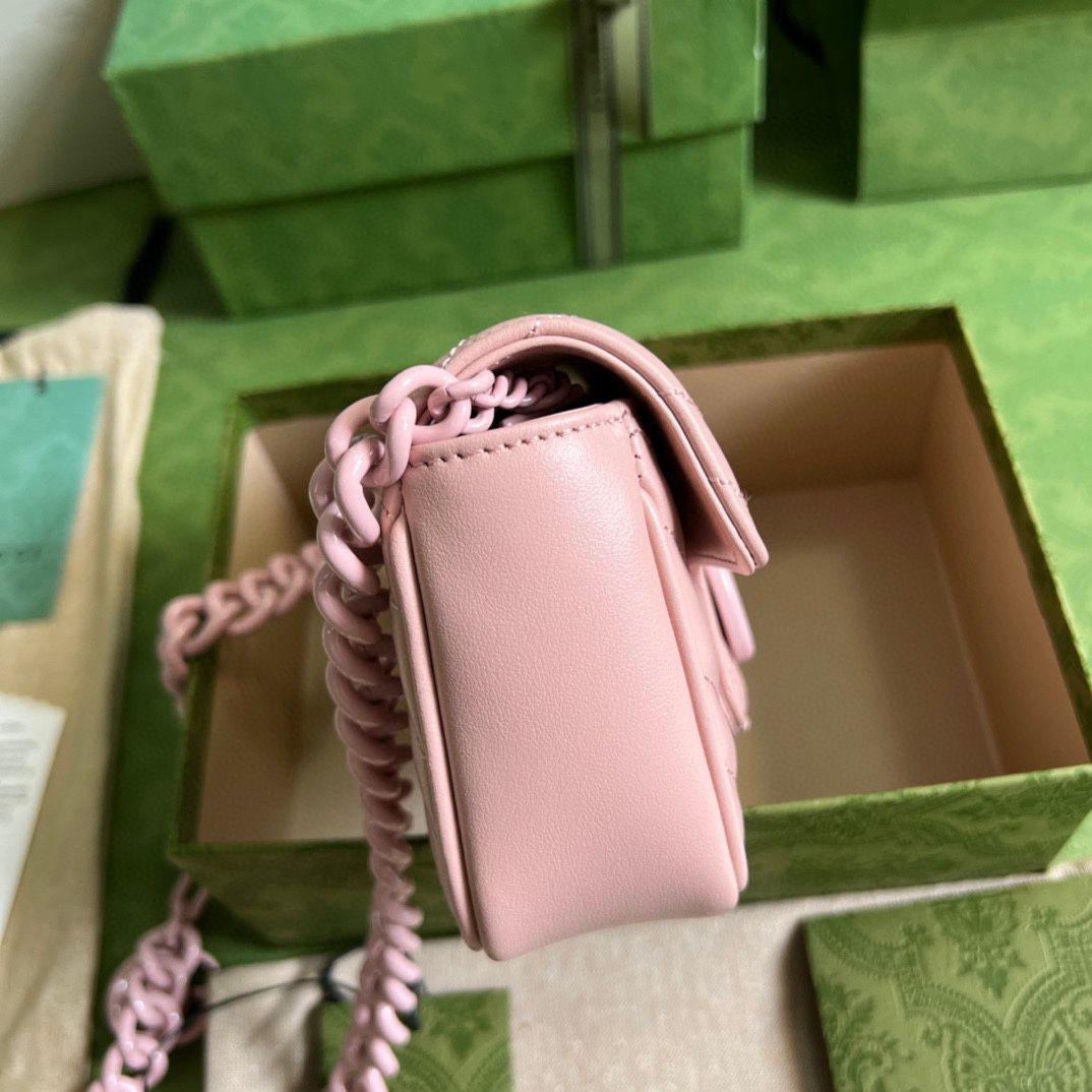 #476432 G*u*i gg marmont belt bag-pink