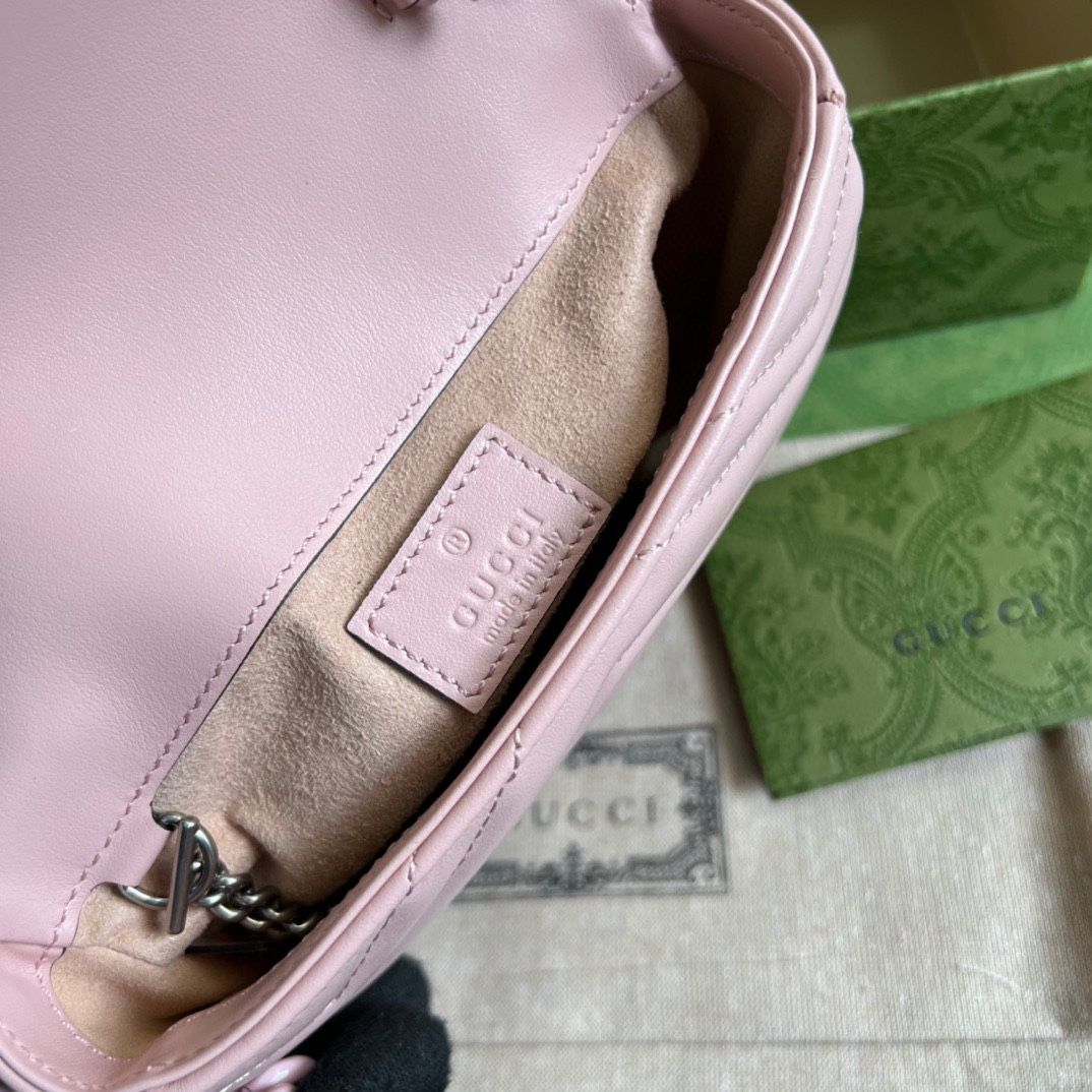 #476432 G*u*i gg marmont belt bag-pink