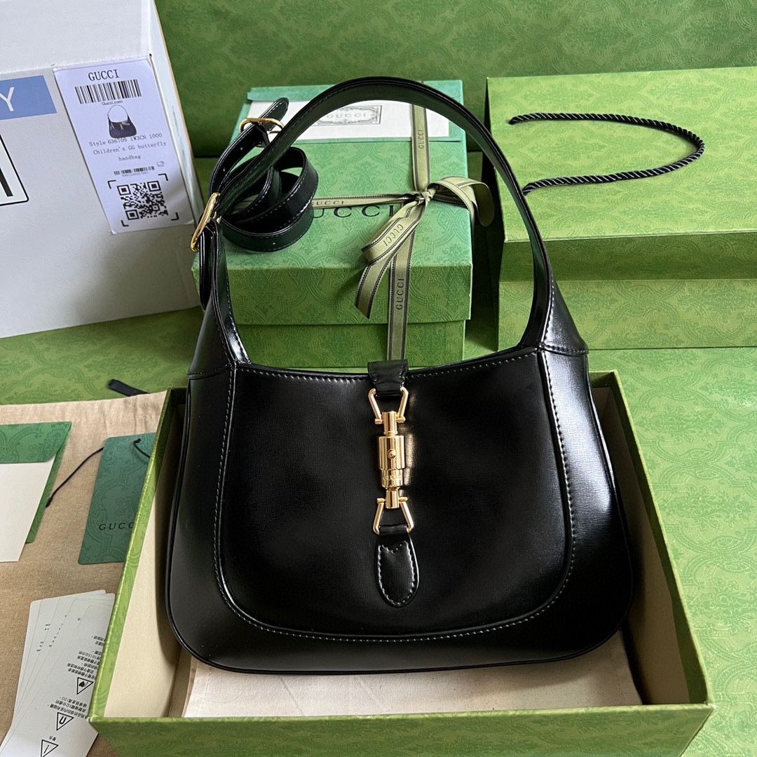 #636709 G*u*i jackie 1961 small shoulder bag-black