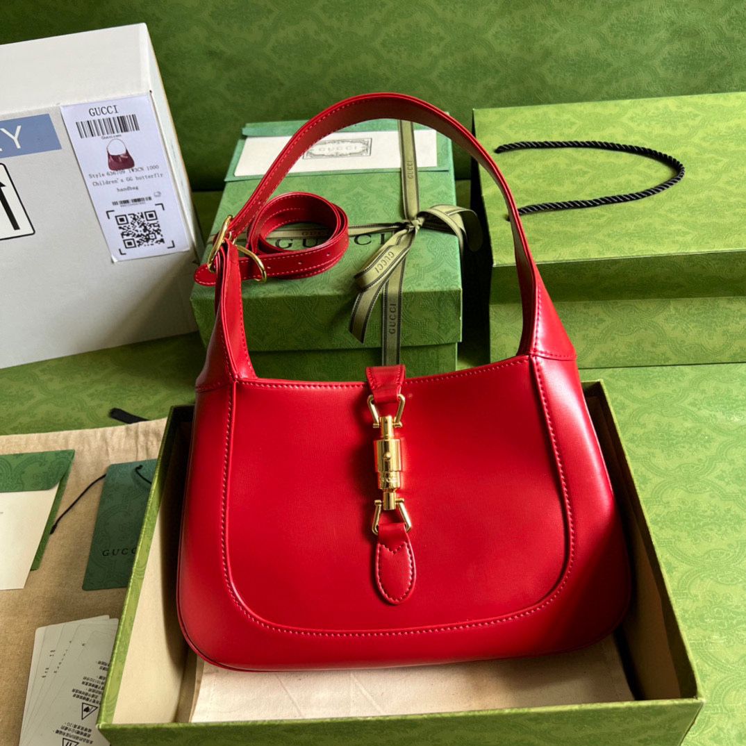 #636709 G*u*i jackie 1961 small shoulder bag-red