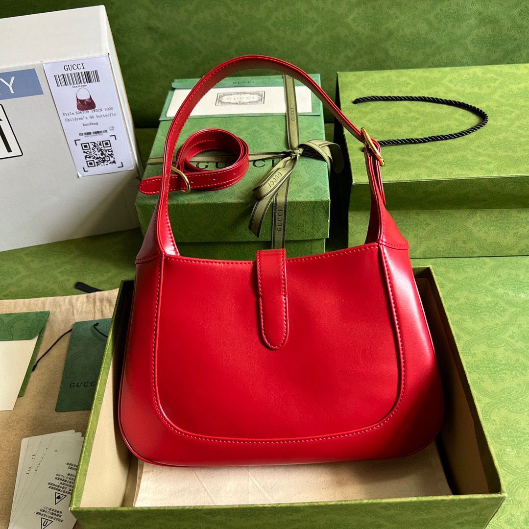#636709 G*u*i jackie 1961 small shoulder bag-red