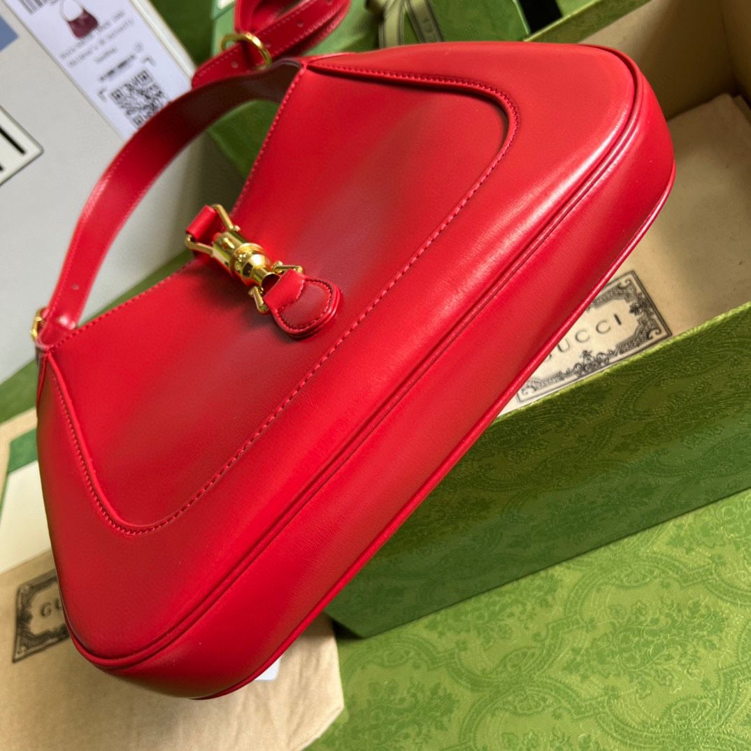 #636709 G*u*i jackie 1961 small shoulder bag-red