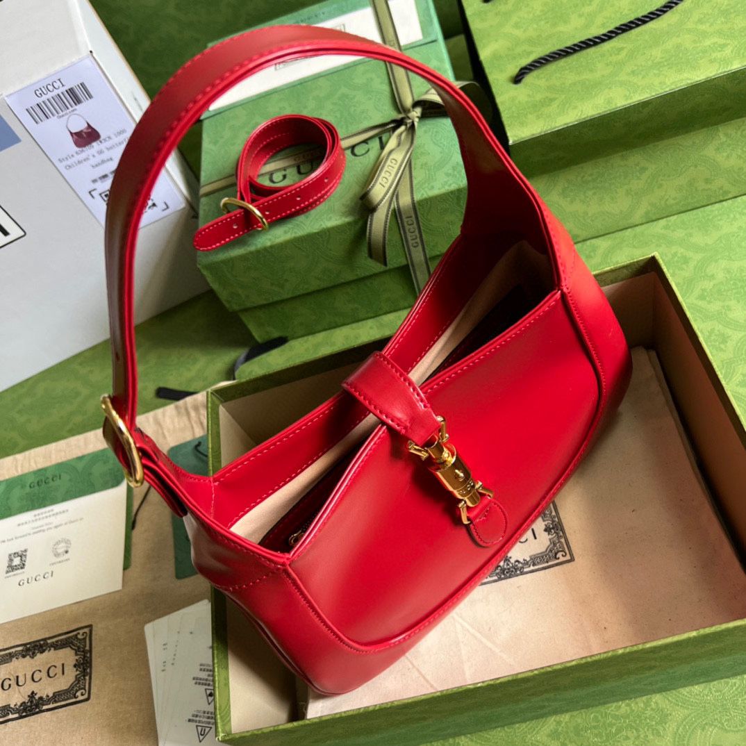 #636709 G*u*i jackie 1961 small shoulder bag-red