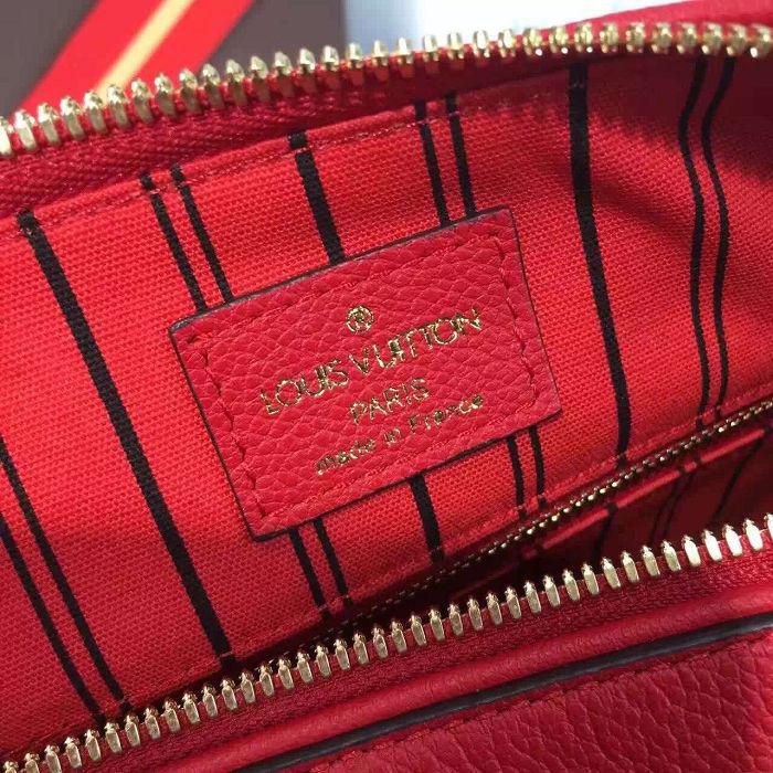 #m42404  l**is V*t*n monogram speedy bandouliere 25-red