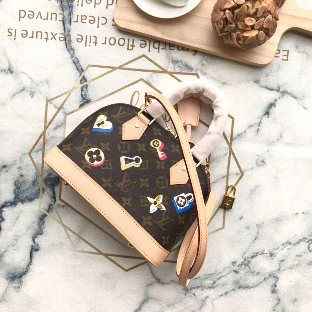 #m44368 l**is V*t*n 2019 monogram canvas alma bb