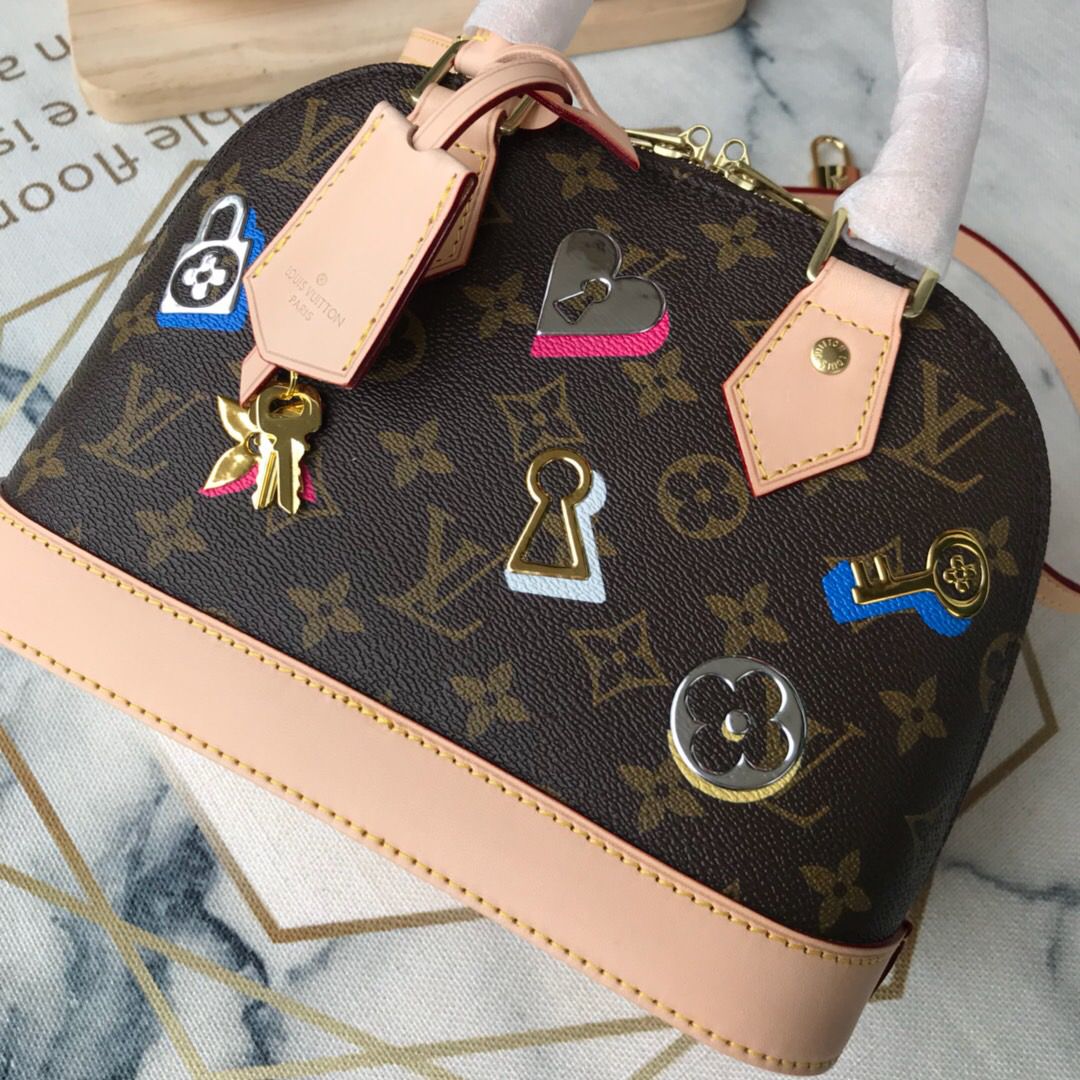 #m44368 l**is V*t*n 2019 monogram canvas alma bb