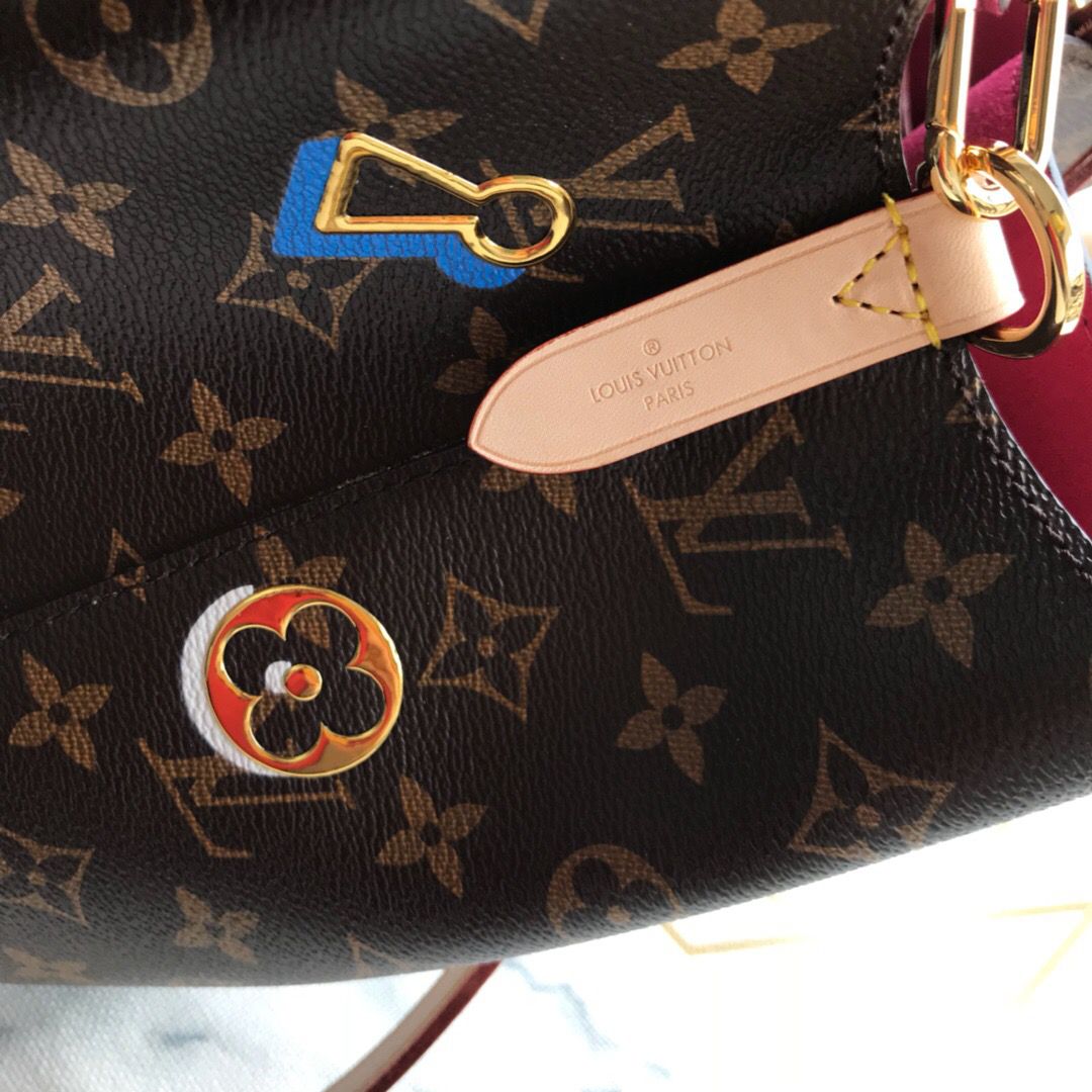 #m44369 l**is V*t*n 2019 monogram canvas néonoé bucket bag