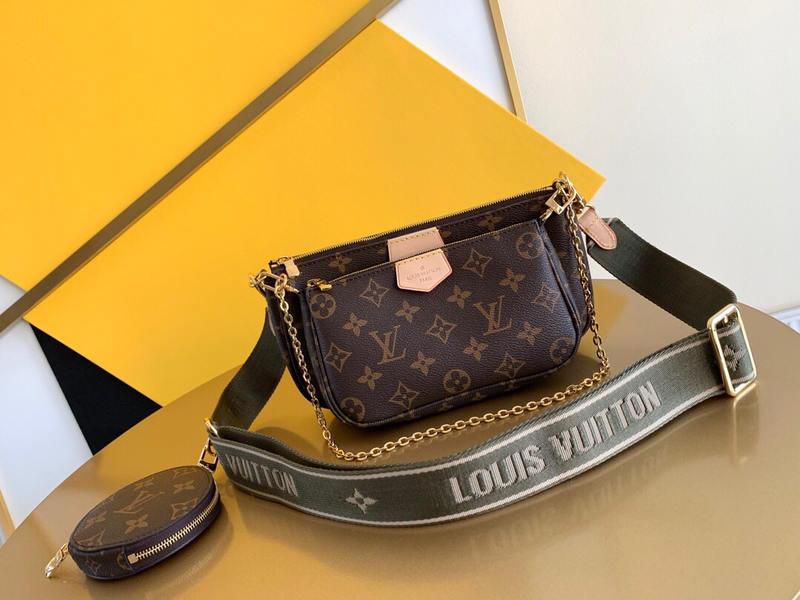 #m44814 l**is V*t*n 2019 monogram canvas multi pochette accessoires-green