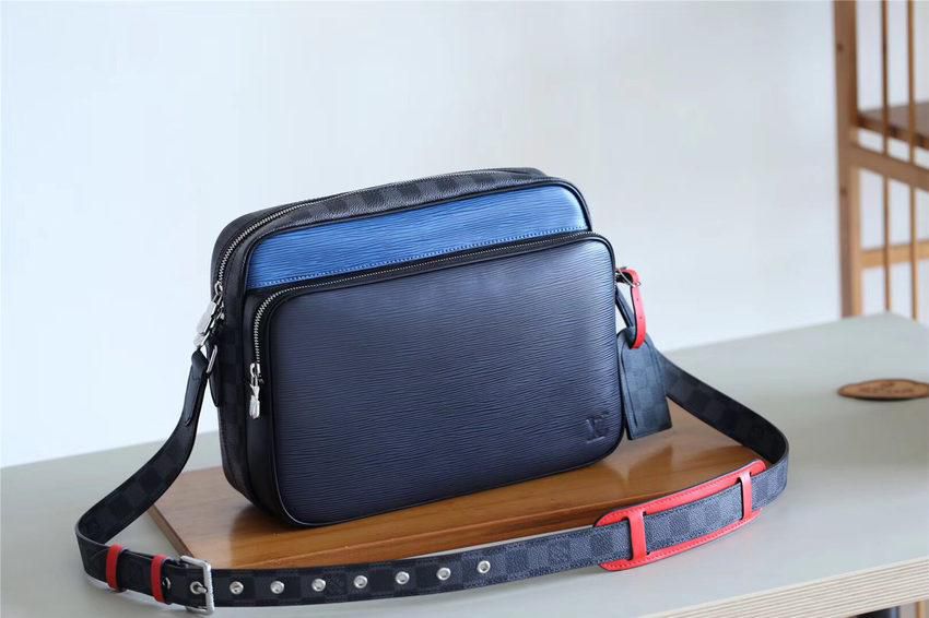 #m51466 l**is V*t*n 2018 men nil slim epi patchwork bag
