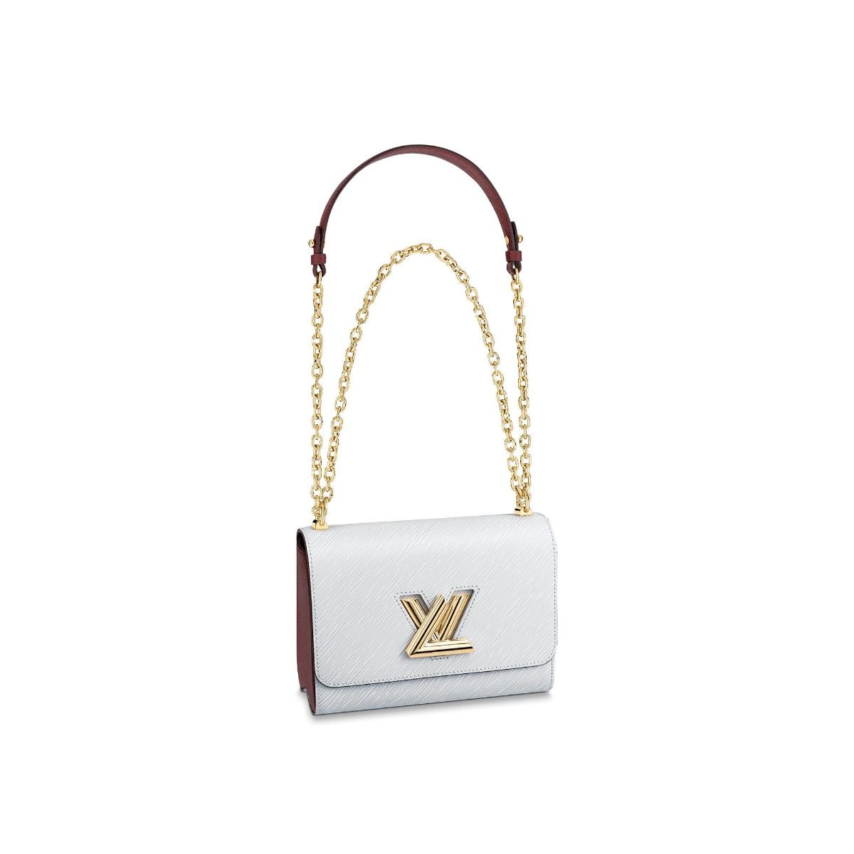#m53596 l**is V*t*n 2019 epi leather twist mm-white