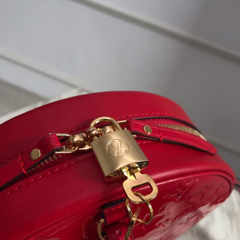 #m54100 l**is V*t*n monogram vernis boîte chapeau souple