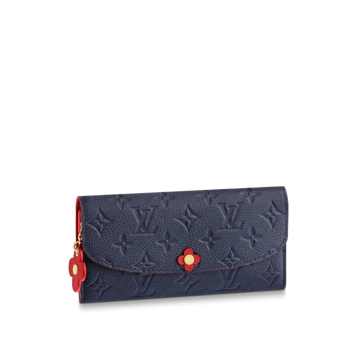 #m63918 l**is V*t*n 2019 monogram empreinte emilie wallet-marine rouge
