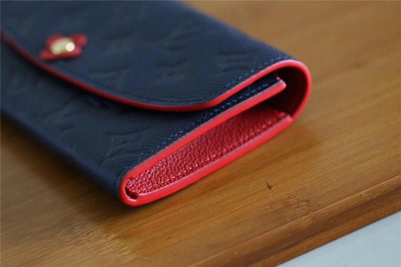 #m63918 l**is V*t*n 2019 monogram empreinte emilie wallet-marine rouge