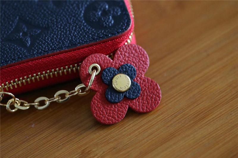 #m63920 l**is V*t*n 2019 monogram empreinte clémence wallet-marine rouge