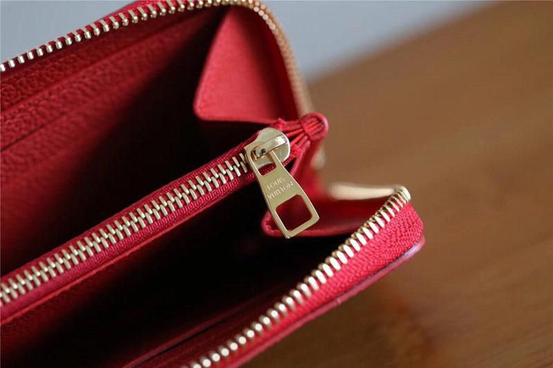 #m63920 l**is V*t*n 2019 monogram empreinte clémence wallet-marine rouge