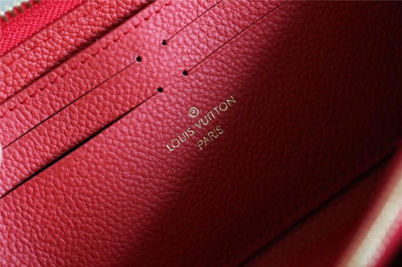 #m63920 l**is V*t*n 2019 monogram empreinte clémence wallet-marine rouge