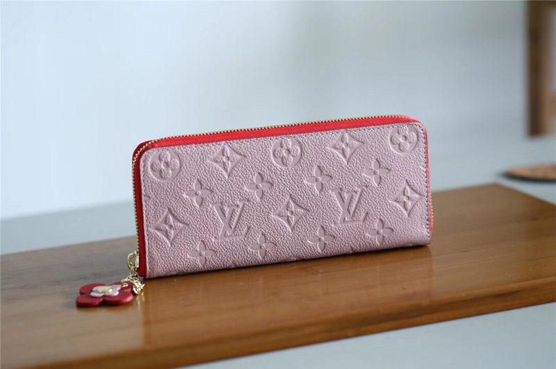#m64161 l**is V*t*n 2019 monogram empreinte clémence wallet-rose poudre