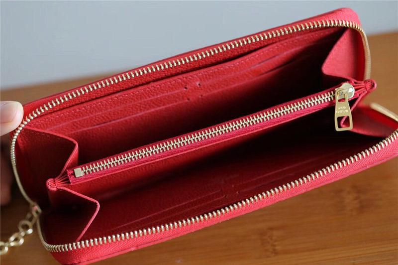 #m64161 l**is V*t*n 2019 monogram empreinte clémence wallet-rose poudre