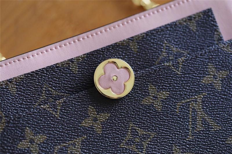 #m67405 l**is V*t*n 2019 cruise flore chain wallet - magnolia