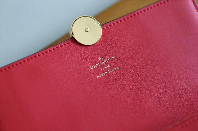#m67406 l**is V*t*n 2019 cruise flore chain wallet - red