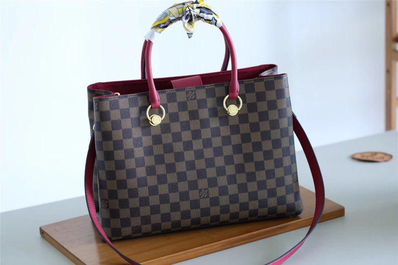 #n40052 l**is V*t*n 2018 premium damier ebene canvas lv riverside-lie de vin