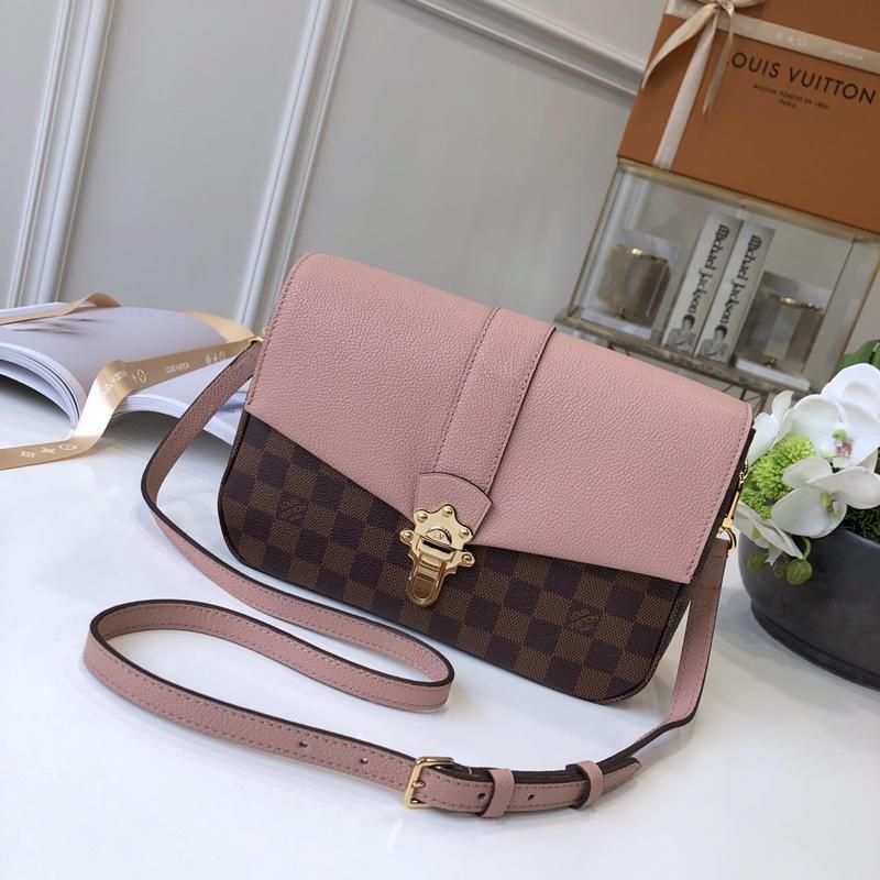 #n44244 l**is V*t*n 2019 cruise damier ebene canvas clapton bag-magnolia