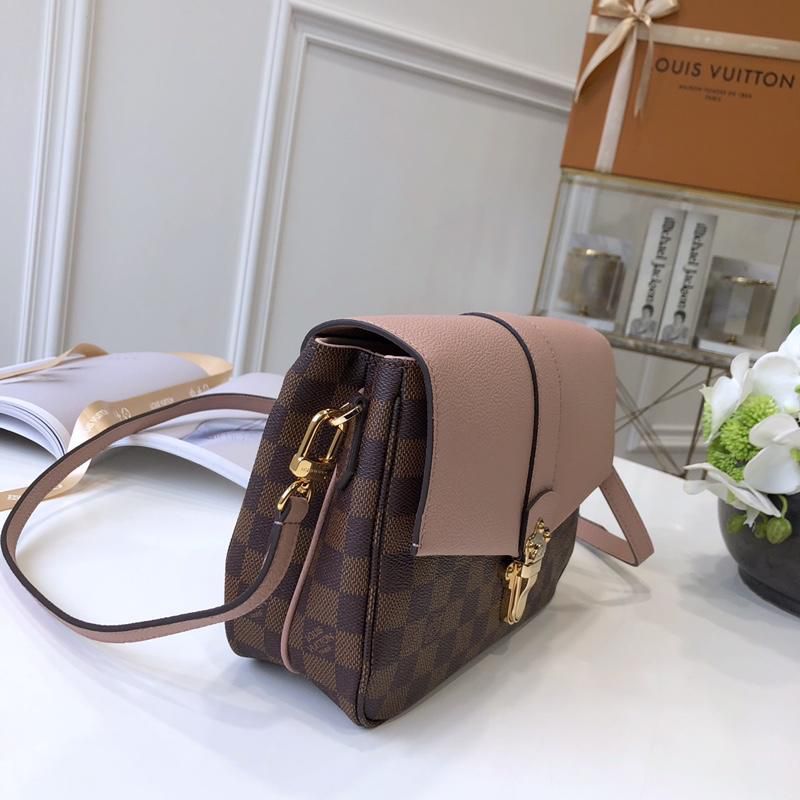 #n44244 l**is V*t*n 2019 cruise damier ebene canvas clapton bag-magnolia