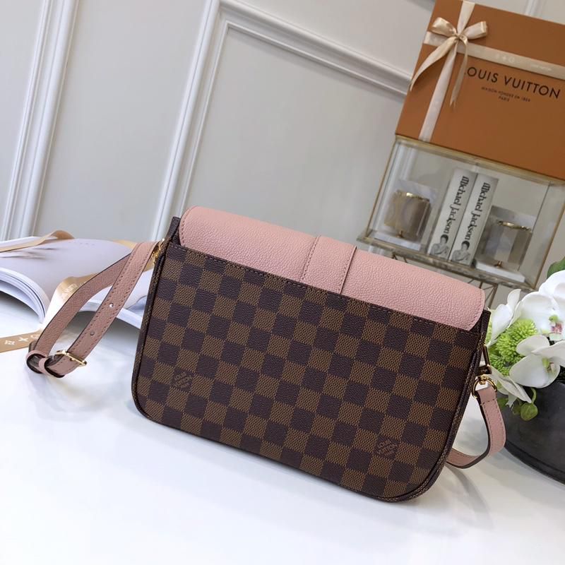 #n44244 l**is V*t*n 2019 cruise damier ebene canvas clapton bag-magnolia