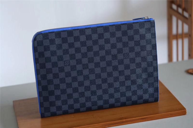 #n64032 l**is V*t*n fall-winter 2018 pochette jour gm-damier graphite canvas
