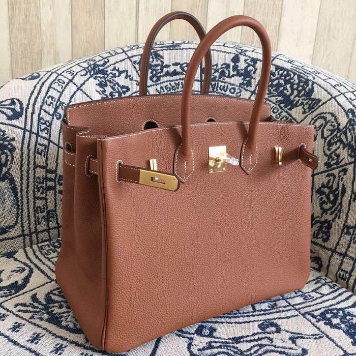 #hb52004 H**mes premium collection 35cm birkin togo leather-brown