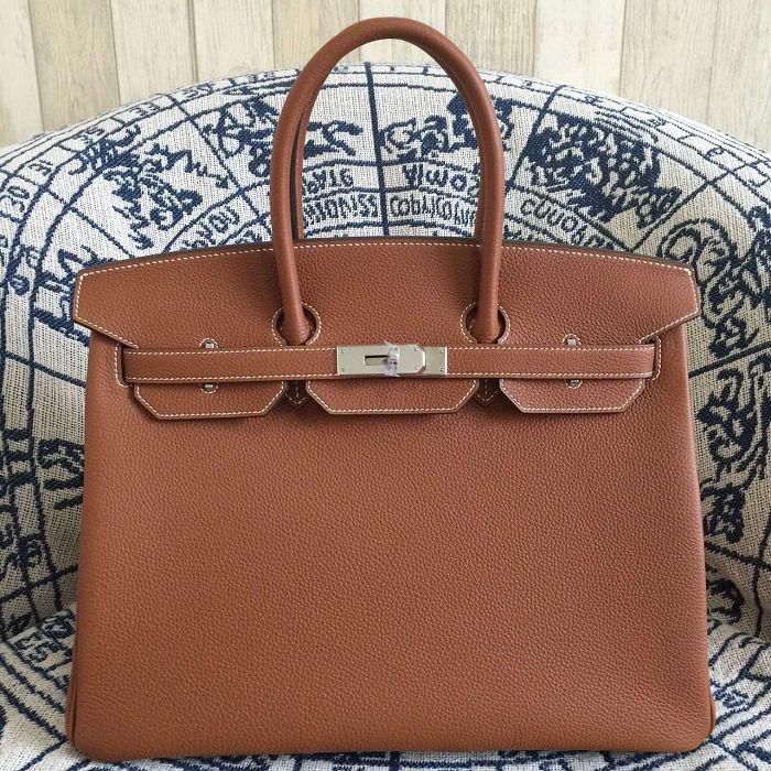 #hb52004 H**mes premium collection 35cm birkin togo leather-brown