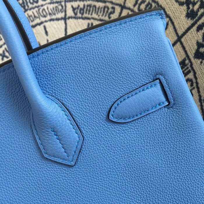 #hb52007 H**mes premium collection 35cm birkin togo leather-blue