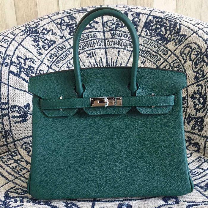 #hb52008 H**mes premium collection 35cm birkin togo leather-green