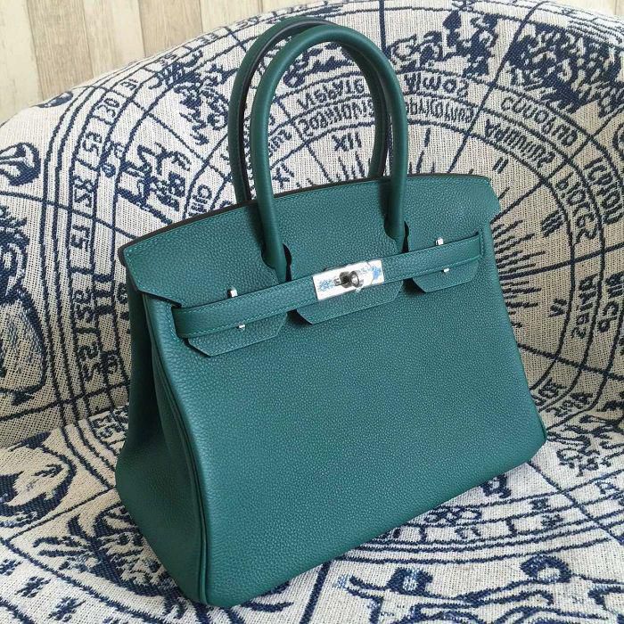 #hb52008 H**mes premium collection 35cm birkin togo leather-green