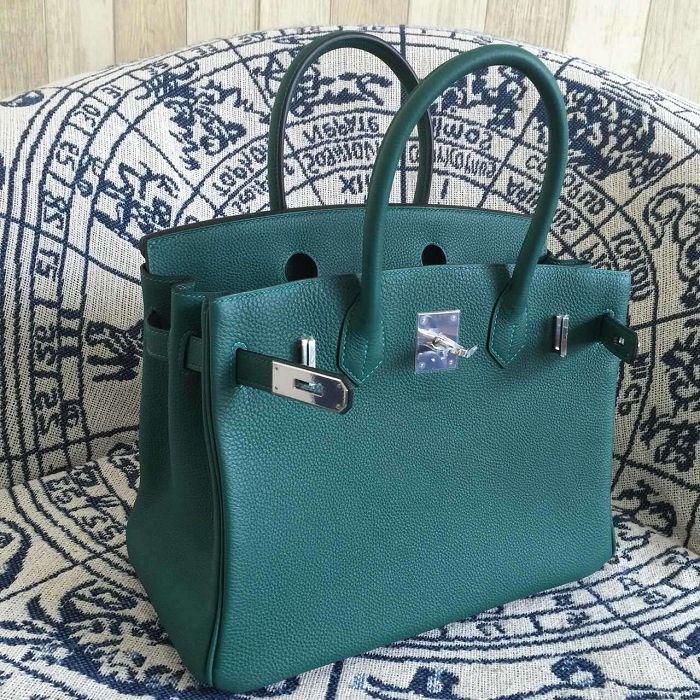 #hb52008 H**mes premium collection 35cm birkin togo leather-green