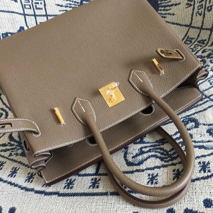 #hb52009 H**mes premium collection 35cm birkin togo leather-brown