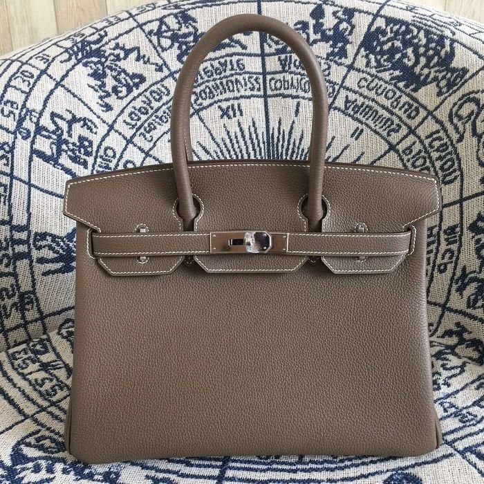 #hb52009 H**mes premium collection 35cm birkin togo leather-brown