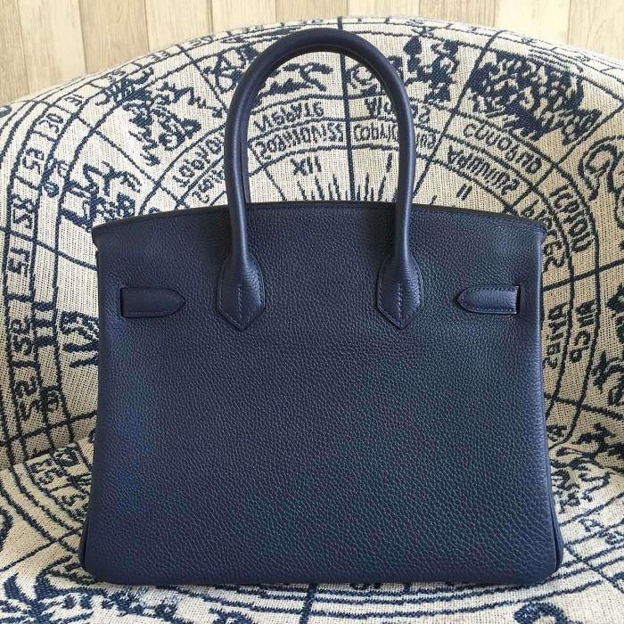 #hb52011 H**mes premium collection 35cm birkin togo leather-dark blue