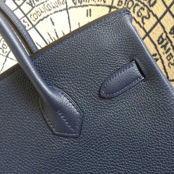 #hb52011 H**mes premium collection 35cm birkin togo leather-dark blue