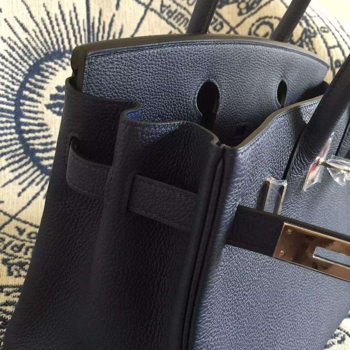 #hb52011 H**mes premium collection 35cm birkin togo leather-dark blue