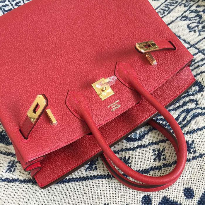 #hb52016 H**mes premium collection 35cm birkin togo leather-red