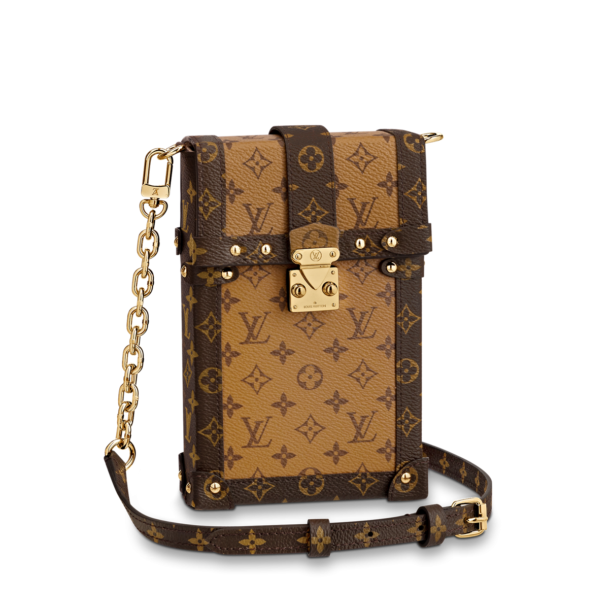 #M67873 Monogram Canvas Vertical Trunk Pochette