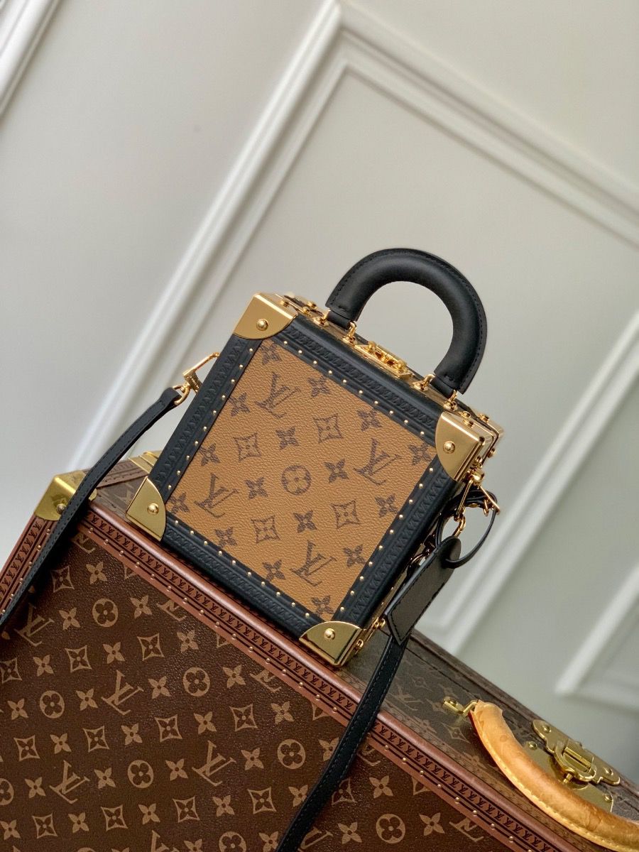 #m11206 l**is V*t*n monogram reverse canvas mini square trunk