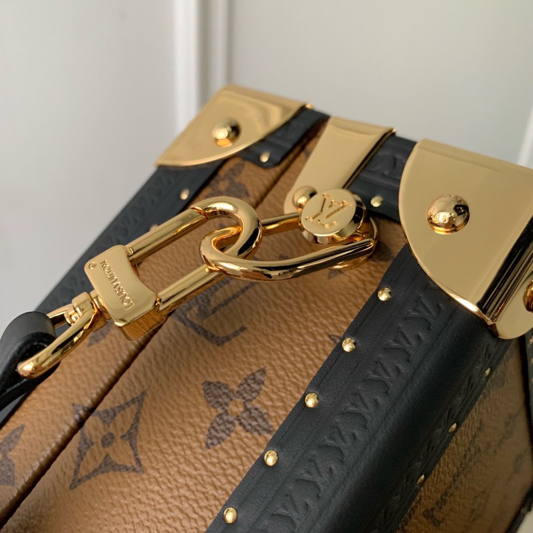 #m11206 l**is V*t*n monogram reverse canvas mini square trunk