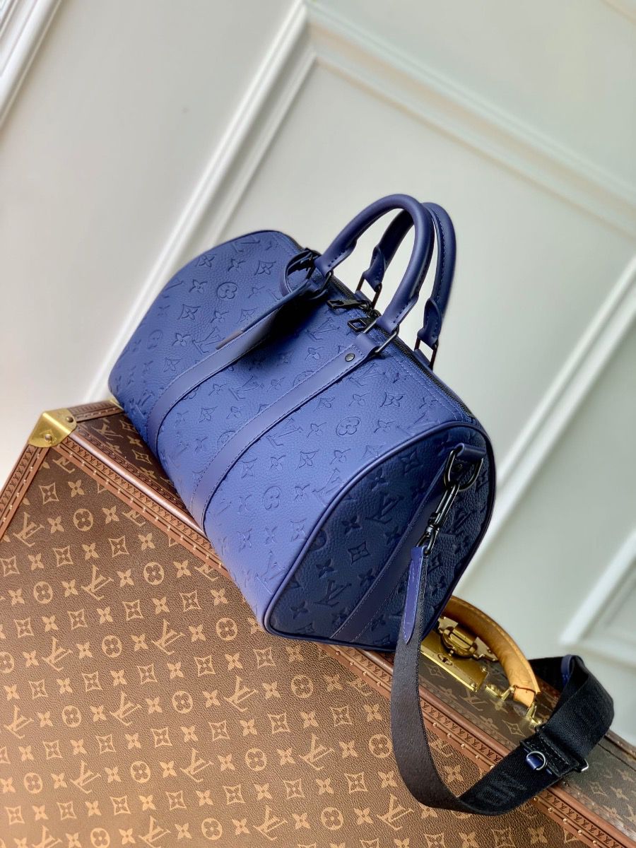 #m11691 l**is V*t*n taurillon monogram keepall bandoulière 35